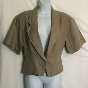 Vintage Tan Linen Jacket